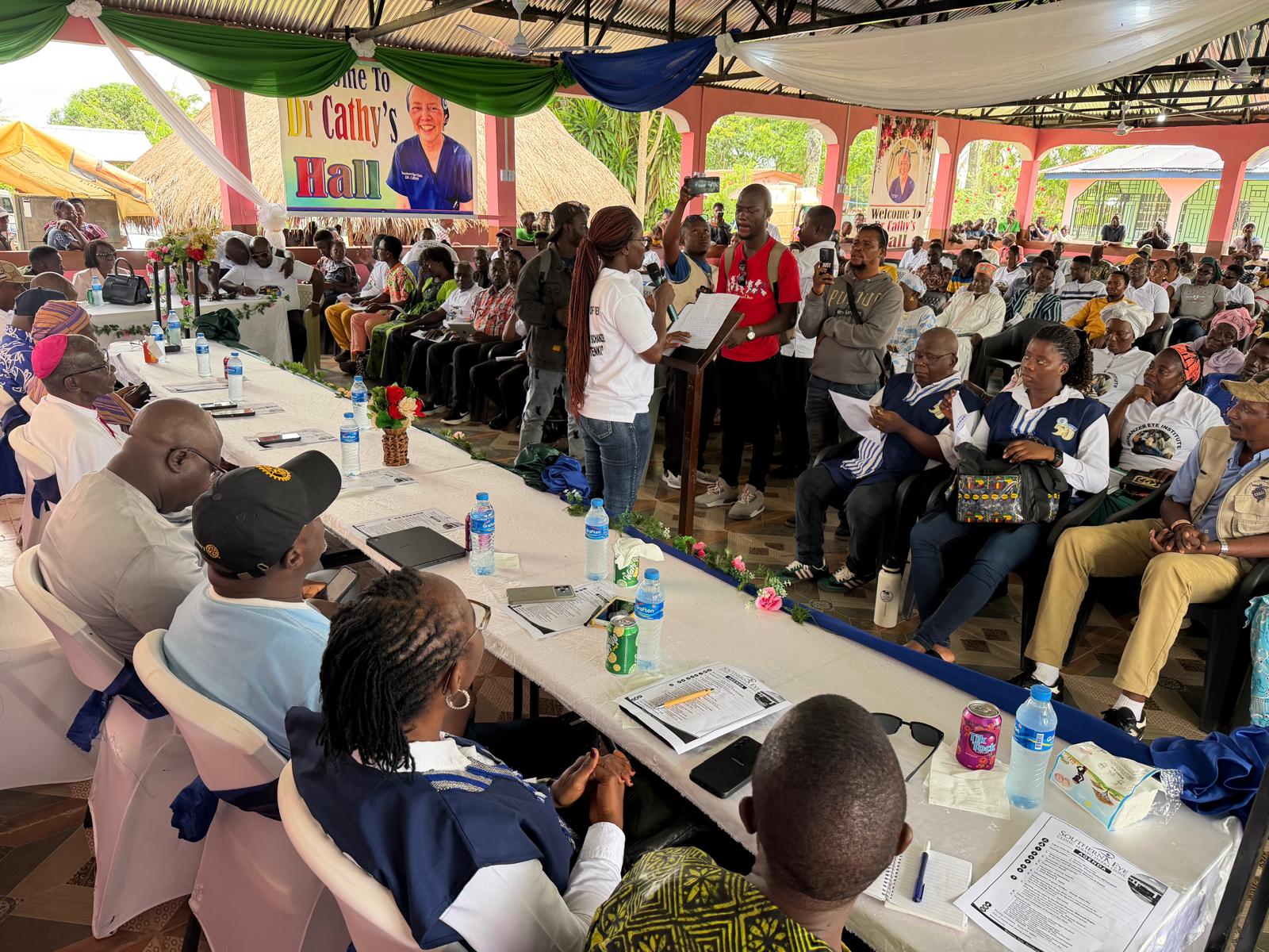 Packed ceremony hall at Dr. Cathy's Hall during the 20th Anniversary celebration